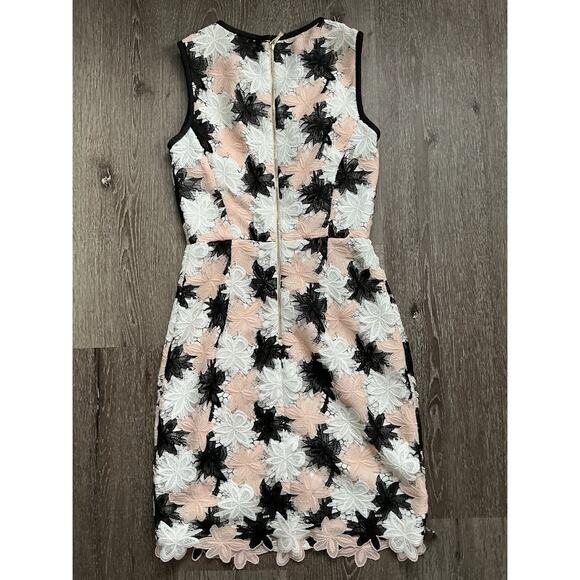 Kate Spade Tiger Lily Lace Floral Sheath Dress Sleeveless Back Zip Size 0 - Picture 2 of 12